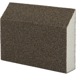 Губка для шлифования 120х90х25 мм; P80; трапеция; мягкая MATRIX 75729