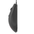 CBR CM 110 Black USB, Мышь офисн., оптич., 800/1200/1600/2400 dpi, 4 кн., 1.8 м, резиновое колесо прокрутки
