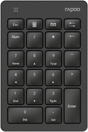 Цифровой блок беспроводной RAPOO K50-BL, цвет: черный 13097
