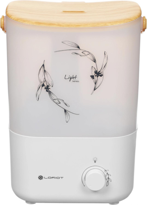 Увлажнитель воздуха ультразвуковой LORIOT Light,  3л,  белый/серый