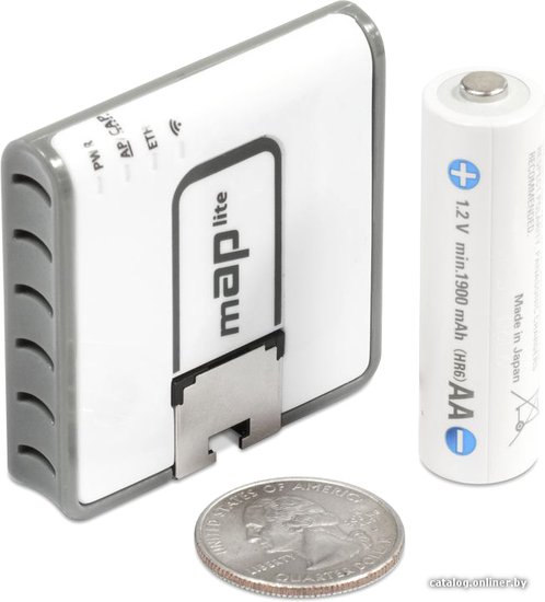 Точка доступа MikroTik mAP lite (RBMAPL-2ND) N300 10/100BASE-TX белый