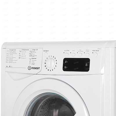 Стиральная машина Indesit IWSE 6105 (CIS).L класс: A загр.фронтальная макс.:6кг белый 869991619970