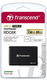 Считыватель карты памяти Transcend USB3.1 Gen1 All-in-1 Multi Card Reader,Type C [TS-RDC8K2]