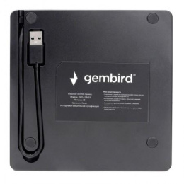 Внешний привод USB 3.0 Gembird DVD-USB-03 пластик, черный