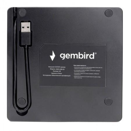 Внешний привод USB 3.0 Gembird DVD-USB-03 пластик, черный