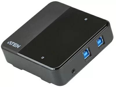 KVM-переключатель ATEN US234-AT , USB, 2 4 устройства/порта/port+клавитаура+мышь, 4 USB A Female/2 B Female, со шнурами A-B 2х1.2м. для подкл. к управ. компьютерам