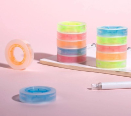 Клейкая лента канцелярская Deli EA689 ассорти шир.18мм дл.30м 38мкр упак.:8шт