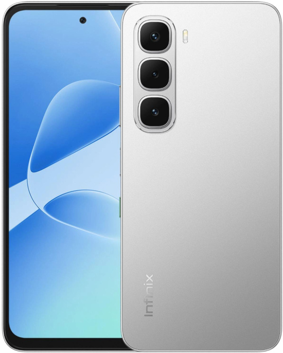 6.7" Смартфон INFINIX Hot 60i 4/128Gb,  X6728,  NFC,  IPS,  120Гц,  5160мAч,  серебристый титан