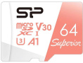 Флеш карта microSDXC 64GB Silicon Power SP064GBSTXDV3V20SP Superior + adapter