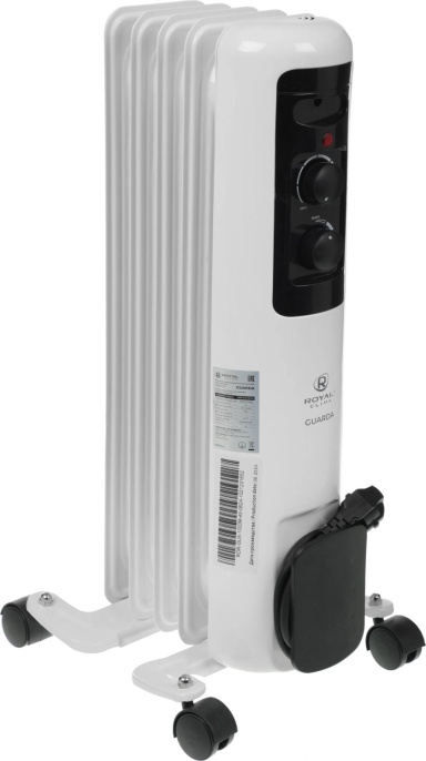 Радиатор масляный Royal Clima GUARDA ROR-GU5-1000M 1000Вт белый/серый