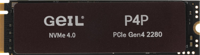 Накопитель SSD Geil PCIe 4.0 x4 512GB P4PDC23C512A P4P M.2 2280 0.46 DWPD