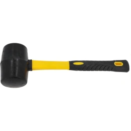 Резиновый молоток (киянка) HARDY D55мм, ручка 2K, черный 2028-920055
