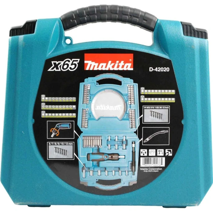 Набор инструментов Makita D-42020,  65 предметов