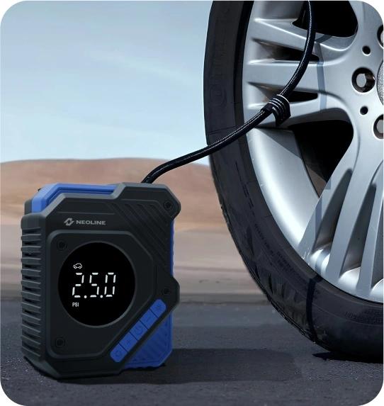 Автомобильный компрессор Neoline Dela S 23л/мин шланг 0.54м