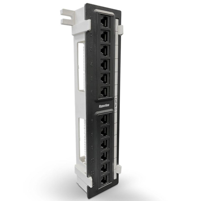 Патч-панель Hyperline PPW-12-8P8C-C5E 12xRJ45 кат.5e UTP