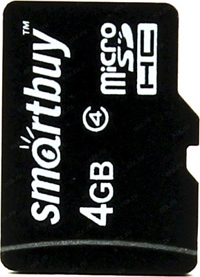 Карта памяти SmartBuy SB4GBSDCL4-00 microSDHC 4Gb Class4