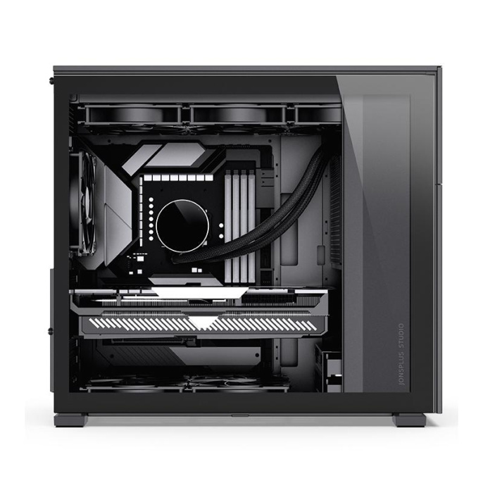 Корпус без блока питания Case JONSBO D41 STD, Midi-Tower, TG, no fan, 1xUSB-A 3.2 + 1xUSB-C 3.2, ATX, mATX Black (D41 STD Black)