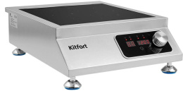Настольная плита индукционная KitFort КТ-143, стеклокерамика, серебристый