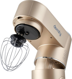 Миксер планетарный DOMFY DSC-KM301, 1200Вт, золотистый