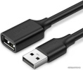 Кабель UGREEN US103 10315 USB 2.0 A Male to A Female Cable. Длина: 1,5 м. Цвет: черный