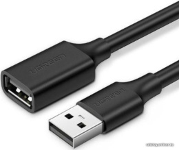 Кабель UGREEN US103 10315 USB 2.0 A Male to A Female Cable. Длина: 1,5 м. Цвет: черный