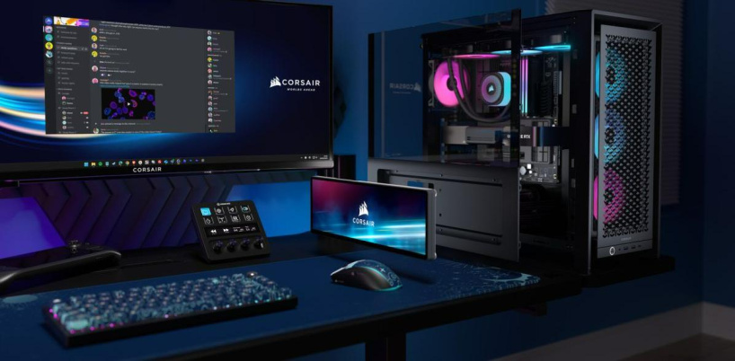 Corsair выпустила корпус FRAME 4000D со встроенным монитором