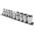 Набор торцовых головок YATO 1/4-3/8 TORX 9 предметов Е5-Е16 холдер YT-0520 37140520 092 1