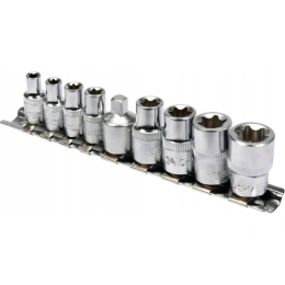 Набор торцовых головок YATO 1/4-3/8 TORX 9 предметов Е5-Е16 холдер YT-0520 37140520 092 1