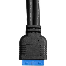 Exegate EX298295RUS Планка портов в корпус 2xUSB3.0 ExeGate BrctUSB3-2A USB 3.0 20pin IDC 20pin F -- 2x USB 3.0 Af, кабель 20см