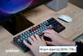 Клавиатура Royal Kludge RK-R87 Black/Gray/Red игровая для ПК/для компьютеров Apple, механическая, RK Red, ход: линейный, пластик, интерфейс подключения: USB-A, подсветка, кириллица