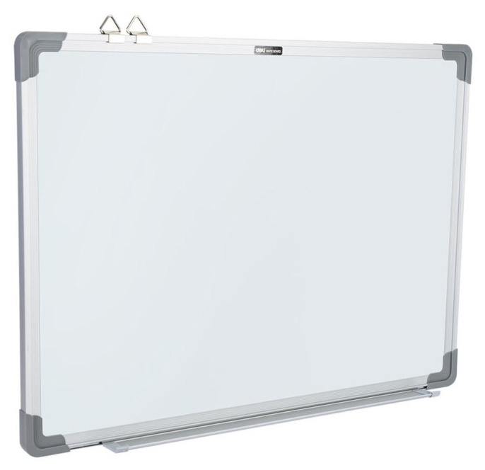 Доска магнитно-маркерная Deli EV450 магнитно-маркерная лак белый 60x45см алюминиевая рама