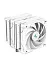 Кулер для процессора DEEPCOOL AK620 WH LGA20XX/1700/1200/115X/AM5/AM4 (8шт/кор, TDP 260W, PWM, DUAL Fan 120mm, 6 тепл. трубок, белый) RET