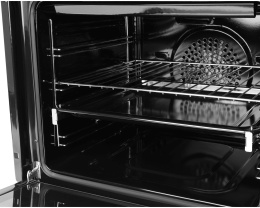 Духовой шкаф электрический DOMFY DM6642EO BG,  68л,  стекло черное