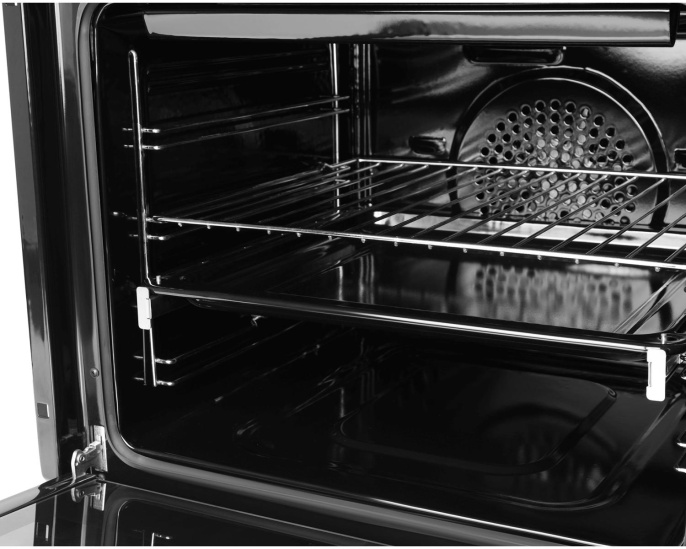 Духовой шкаф электрический DOMFY DM6642EO BG,  68л,  стекло черное