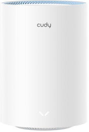 Маршрутизатор CUDY AC1200 Wi-Fi Mesh Solution 1-Pack, Chipset MediaTek, Dual-Band, 867Mbps at 5GHz + 300Mbps at 2.4GHz, 802.11ac/a/b/g/n, 2 Fast Ethernet Ports, 2 internal antennas, MU-MIMO, DDNS, Zerotier/Wireguard/OpenVPN/IPSec/L2TP/PPTP VPN,  DNS over 