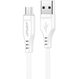 Кабель ACEFAST C3-09 USB-A to Micro-USB TPE charging data cable - White AF-C3-09-WH
