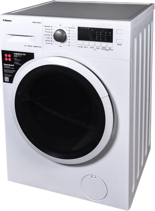 Стиральная машина Hansa WHN8141BSD2 класс: A+++ загр.фронтальная макс.:8кг белый инвертер