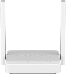 Wi-Fi роутер KEENETIC Launcher, Wi-Fi 4, N300, 2.4ГГц, 2 LAN, 1xUSB, серый [kn-1221]