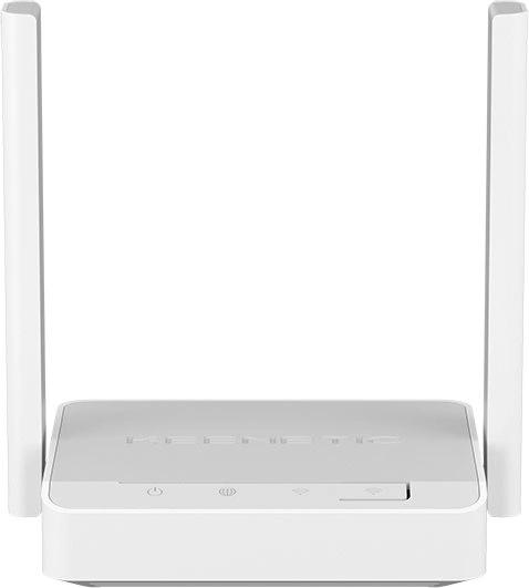 Wi-Fi роутер KEENETIC Launcher,  Wi-Fi 4,  N300,  2.4ГГц, 2 LAN,  1xUSB, серый [kn-1221]