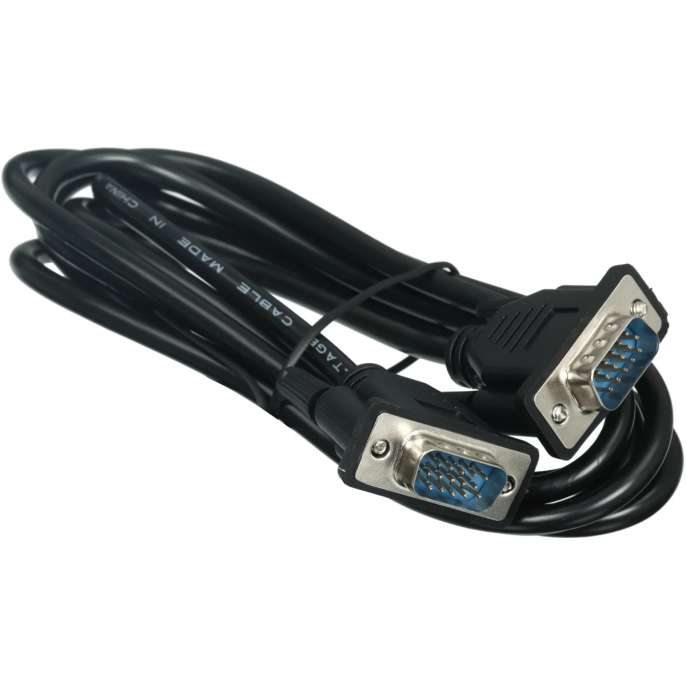 Кабель GoPower VGA m -VGA m 1,8м ПВХ черный Premium Zip-Lock c подвесом 1/100 00-00032061