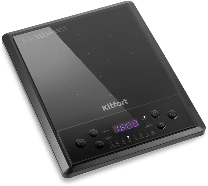 Плита Индукционная Kitfort КТ-158 черный стеклокерамика настольная