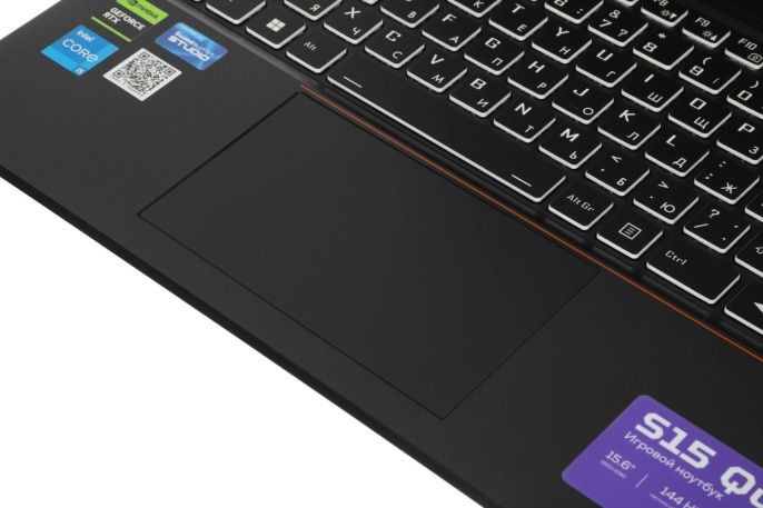 Ноутбук Machenike S15 Quazar S Core i5 12450H 16Gb SSD512Gb NVIDIA GeForce RTX 3050 4Gb 15.6" IPS FHD 1920x1080 без ОС black WiFi BT Cam 2668mAh JJ00GB00JRU