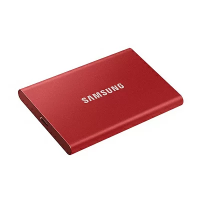 Тведотельный накопитель SSD Samsung T7 External 1Tb (1024GB) RED TOUCH USB 3.2 (MU-PC1T0R/WW)