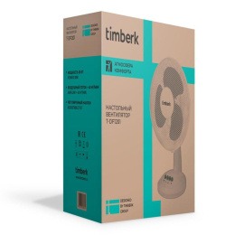 Вентилятор настольный Timberk T-DF1201,  белый