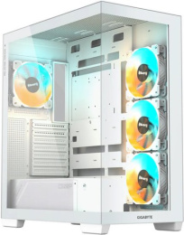 Корпус для ПК Gigabyte C500PI ST White, MidTower, ATX, Panoramic, USB-C x1, USB 3.0 x2, Audio I/O, Black, VGA 410mm, TG GB-C500PI ST
