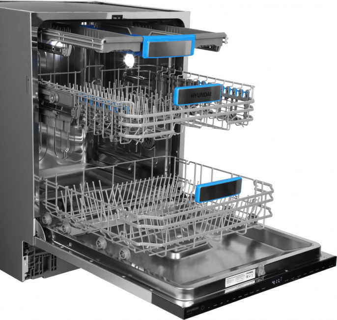 Посудомоечная машина встраив. Hyundai HBD 6105 2100Вт полноразмерная нержавеющая сталь инвертор