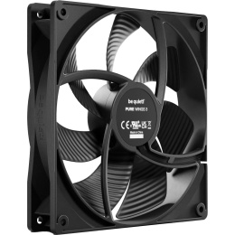 Кулер для корпуса Case Cooler be quiet! PURE WINGS 3 120mm PWM 120x120x25mm, 4-pin PWM, 49.9CFM, 25.5dBA, 1600RPM, Black BL105