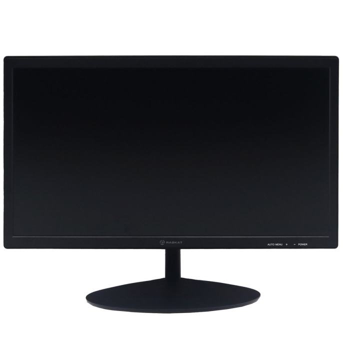 Монитор 21.5" Raskat V19H6DA 19.5", VA, 1600*900, VGA+HDMI, 6.5 ms, 178°/178°, 600:1, 60Hz, Black