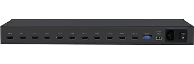 Усилитель-распределитель 1:10 HDMI; поддержка 4K60 4:4:4, HDMI 2.0 1:10 4K HDR Distribution Amplifier