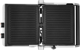 Электрогриль Hyundai HYG-4046 2200Вт черный/серебристый